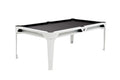 Billardtisch, Pool, Cornilleau Hyphen Outdoor, 7 ft. (Fuß), weiß, Spielfläche: Dunkelgrau, Taschen: Schwarz
