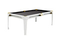 Billardtisch, Pool, Cornilleau Hyphen Outdoor, 7 ft. (Fuß), weiß, Spielfläche: Dunkelgrau, Taschen: Senf