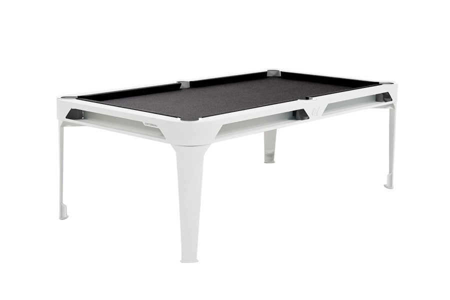 Billardtisch, Pool, Cornilleau Hyphen Outdoor, 7 ft. (Fuß), weiß, Spielfläche: Dunkelgrau, Taschen: Weiß