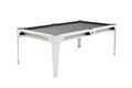 Billardtisch, Pool, Cornilleau Hyphen Outdoor, 7 ft. (Fuß), weiß, Spielfläche: Hellgrau, Taschen: Meergrün