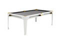 Billardtisch, Pool, Cornilleau Hyphen Outdoor, 7 ft. (Fuß), weiß, Spielfläche: Hellgrau, Taschen: Senf