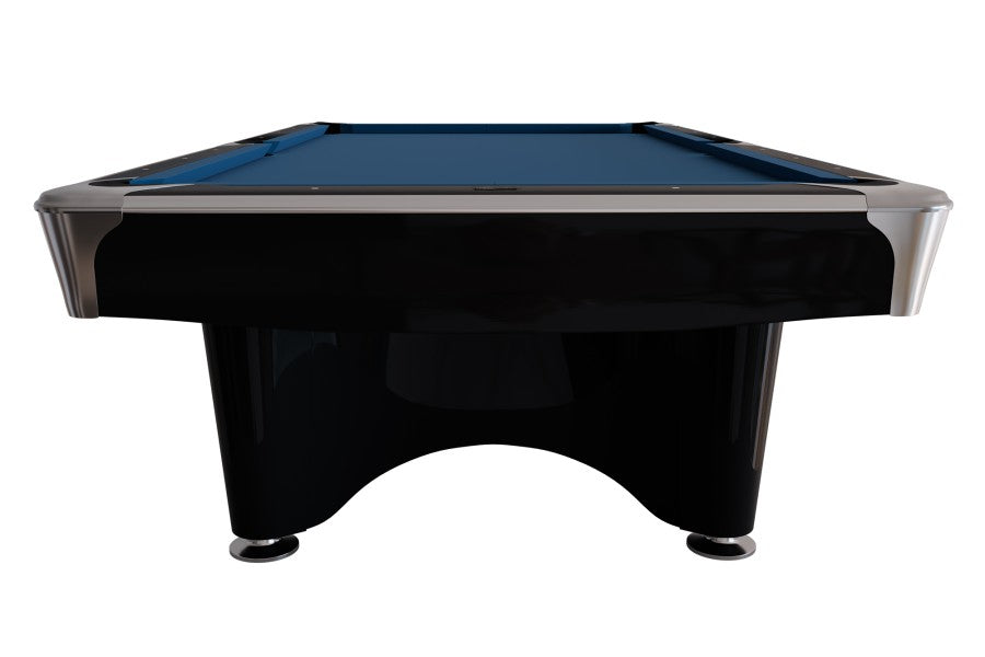 Billardtisch, Pool, Dynamic IV, glänzend schwarz, 8 ft., Simonis 760 burgund