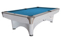 Billardtisch, Pool, Dynamic IV, 9 ft. (Fuß), glänzend-weiß, Simonis 860 elektrikblau