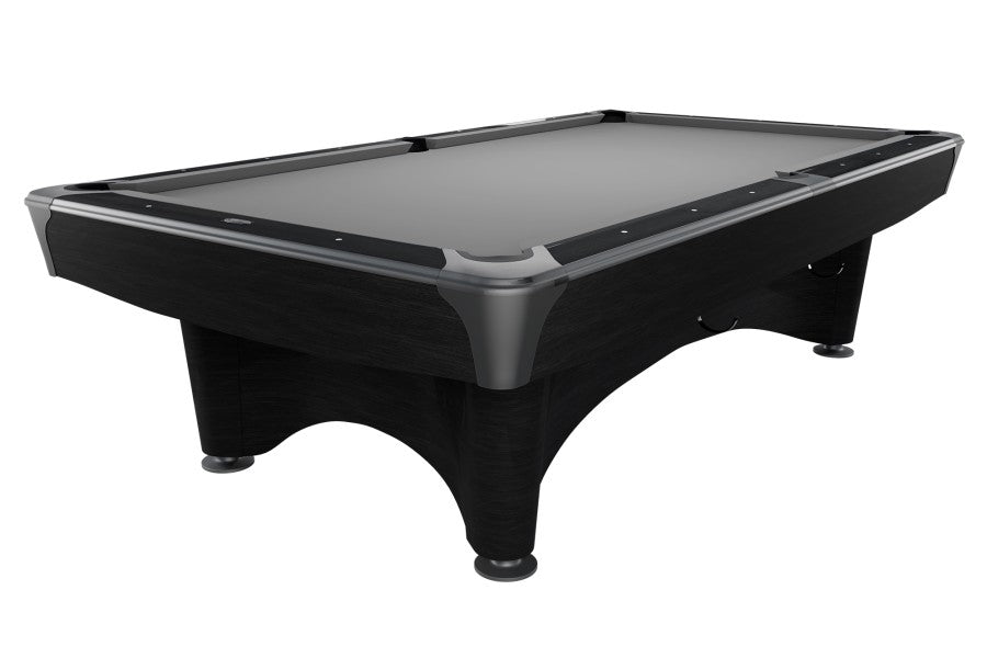 Billardtisch, Pool, Dynamic IV, 9 ft. (Fuß), matt-schwarz, Simonis 760 grau
