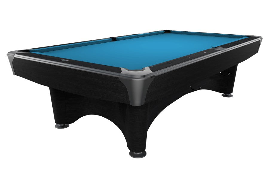 Billardtisch, Pool, Dynamic IV, 9 ft. (Fuß), matt-schwarz, Simonis 760 turnierblau
