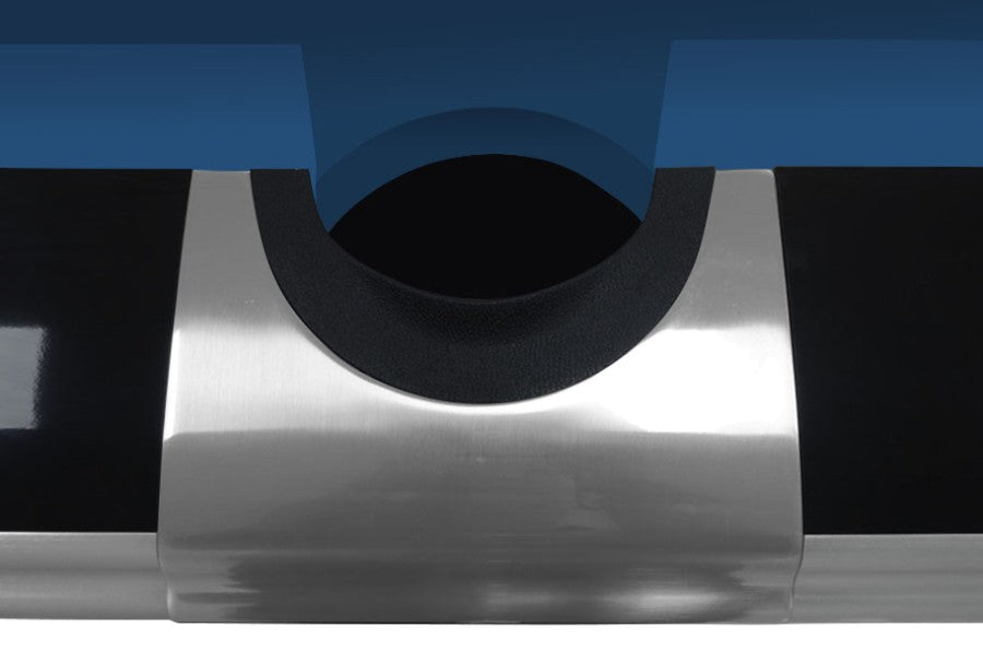 Billardtisch, Pool, Dynamic IV, glänzend schwarz, 9 ft., Simonis 760 blaugrün