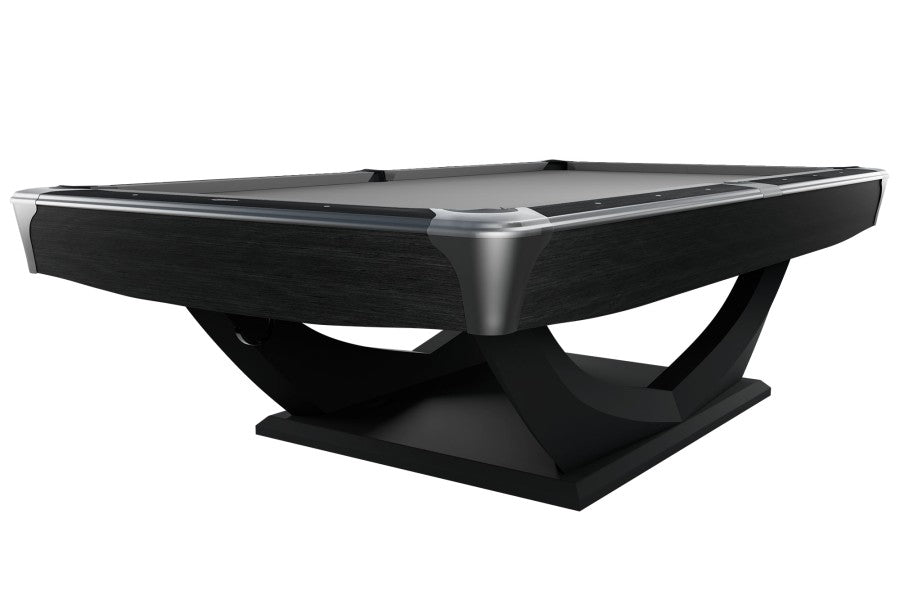 Billardtisch, Pool, Dynamic Axion, 9 ft. (Fuß), matt-schwarz, Simonis 860 grau