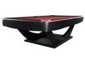 Billardtisch, Pool, Dynamic Axion, 9 ft. (Fuß), matt-schwarz, Simonis 760 rot