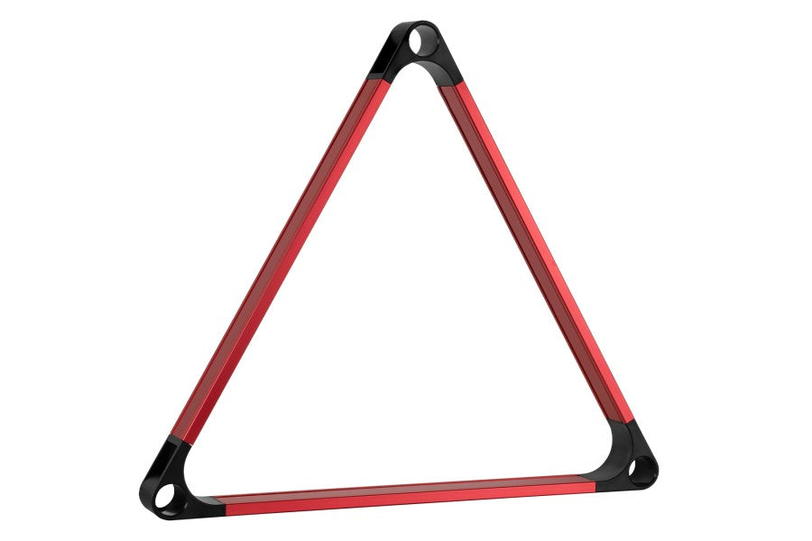 Dreieck, Pool, RackStar, Aluminium, schwarz, 57,2 mm, rot