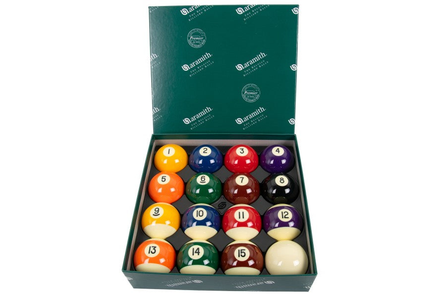 Billardkugelset, Pool, Aramith Premier, 57,2 mm