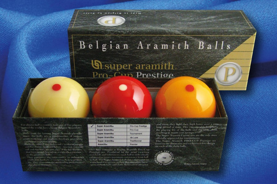 Billardkugelset "Super Aramith Pro-Cup Prestige", 61,5 mm, Carambol