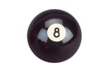 Billardkugel, Pool, Nr. 8, schwarz, 57,2 mm