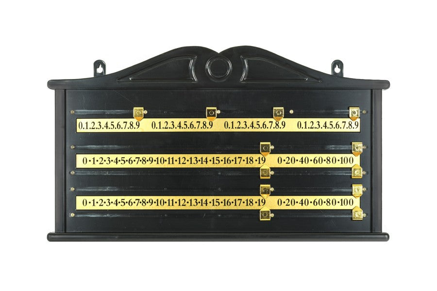 Snooker Punktetafel, Kunststoff, schwarz