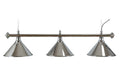 Billardlampe, Elegance, silber, 3 Schirme, Ø 35 cm, 150 cm