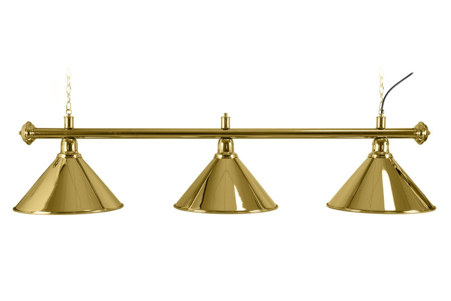 Billardlampe, Elegance, messing, 3 Schirme, Ø 35 cm, 150 cm