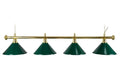 Billardlampe, Evergreen, grün, 4 Schirme, Ø 35 cm, 180 cm