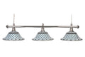 Billardlampe, Memory, weiß-braun, 3 Schirme, Ø 44 cm, 122 cm
