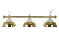 Billardlampe, Crown, messing, 3 Schirme, Ø 38 cm, 150 cm