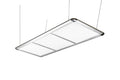 Billardlampe, LED Flat, silber, 195 x 70 x 6,5 cm, gebraucht
