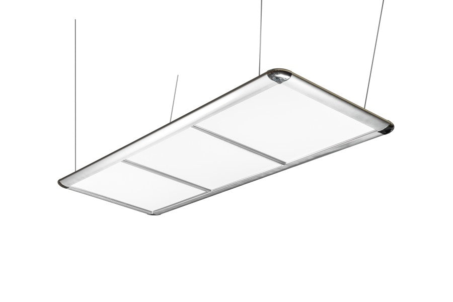 Billardlampe, LED Flat, silber, 195 x 70 x 6,5 cm