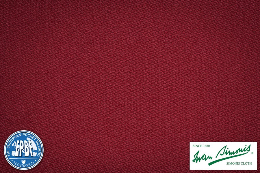 Billard-Tuch Simonis 760, 165 cm, burgund