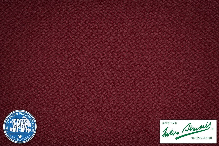 Billard-Tuch Simonis 760, 195 cm, weinrot