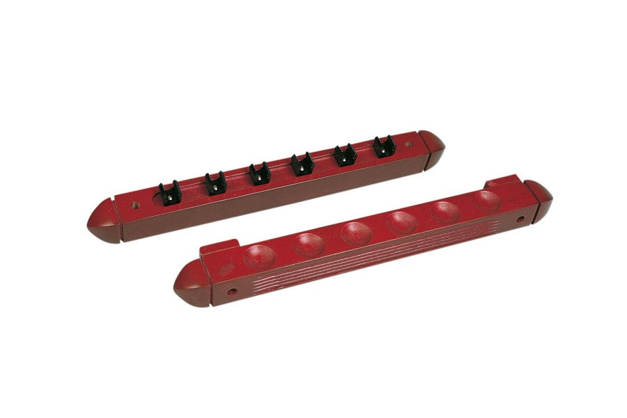 Queue-Wandhalter, Roman, 40 cm, für 6 Billardqueues, mahagoni