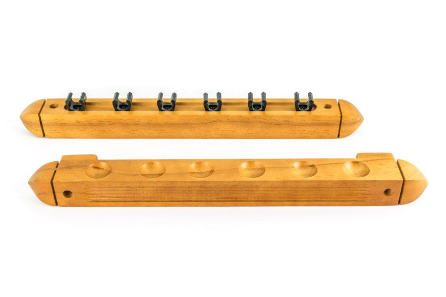 Queue-Wandhalter, Roman, 40 cm, für 6 Billardqueues, eiche
