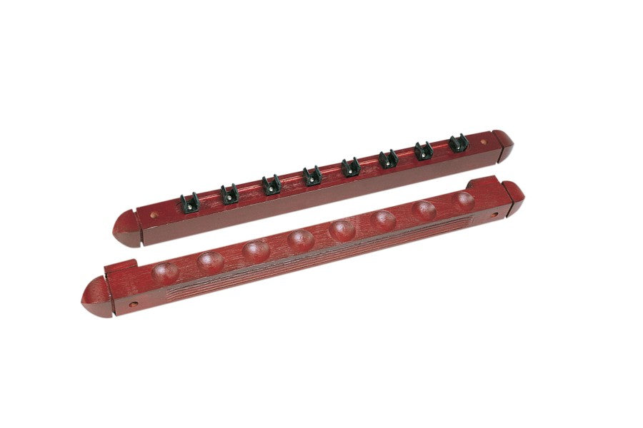 Queue-Wandhalter, Roman, 45 cm, für 8 Billardqueues, mahagoni