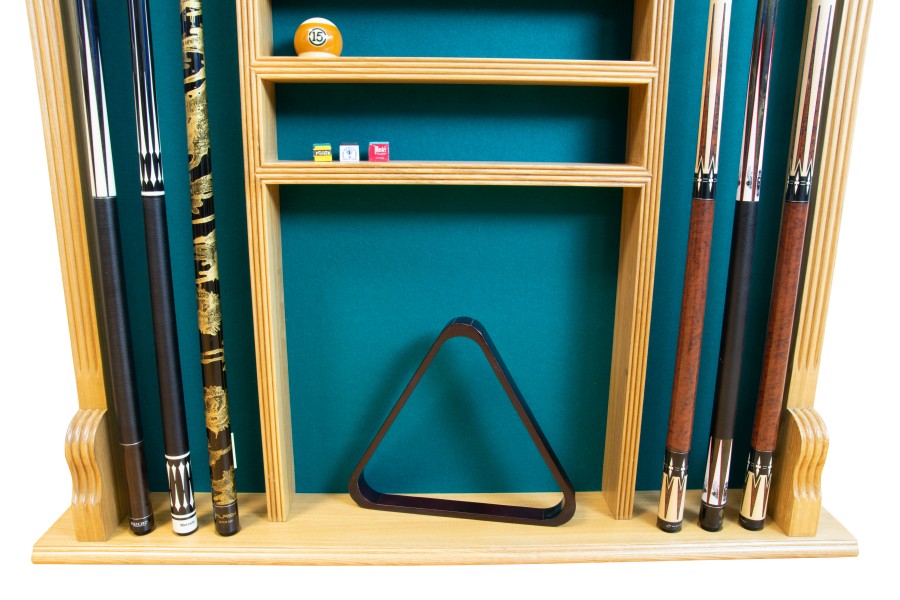 Queuehalter, für 6 Billardqueues Wall Rack, eiche