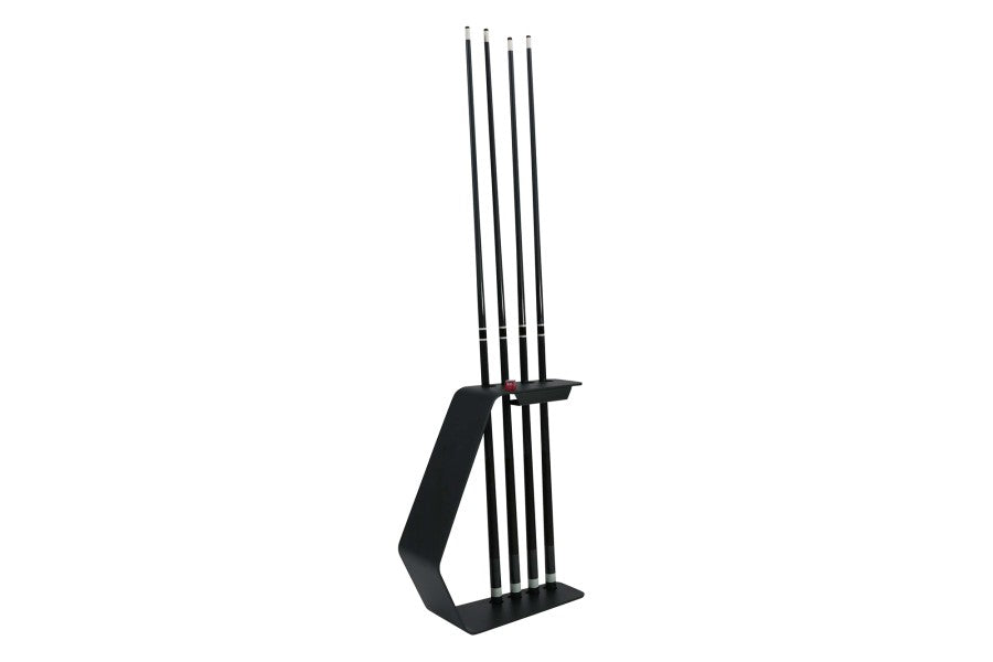 Billard Queueständer, Cornilleau, schwarz-grau, für 4 Queues + Dreieck