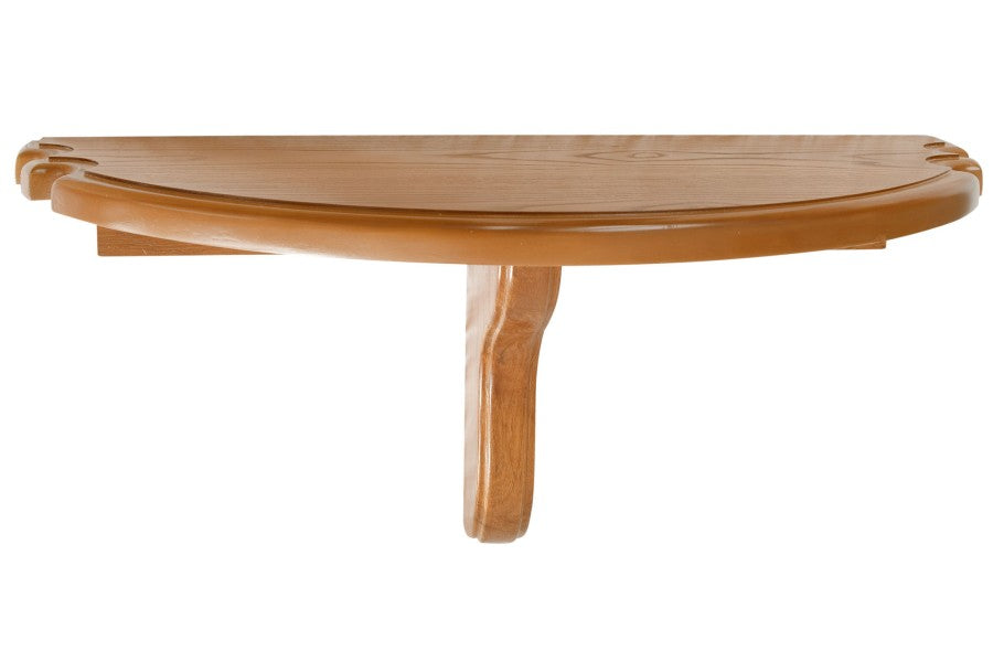 Ablage, Crescent mit Queuehalter für 4 Queues, braun