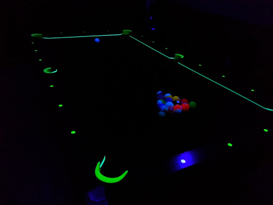 Billardkugelset, Pool, Aramith Glow in the dark, 57,2 mm