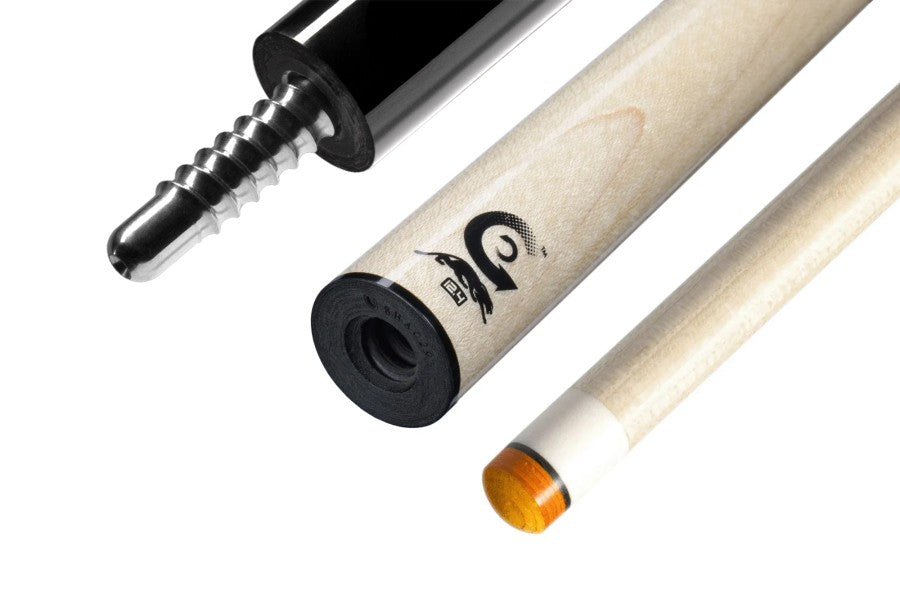 Billardqueue, Pool, Predator Volt Sport 2 ICE SW, Radial, Centro Oberteil, schwarzer dünner Ring, 12,4 mm RAD
