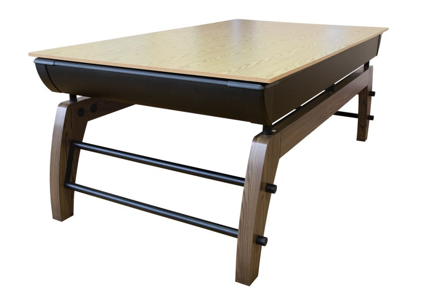 Billardtisch, Pool, Montego, 7 ft. (Fuß), schwarz-silber, mit Abdeckplatte, eiche (55074070)