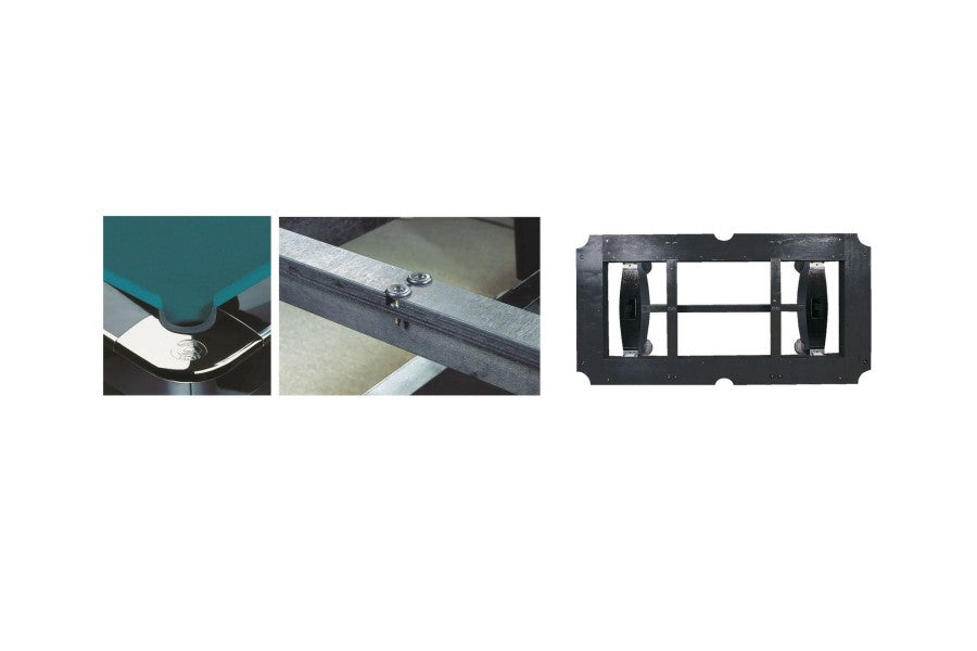 Billardtisch, Pool, Dynamic II, schwarz glänzend, 9 ft. (Fuß), Simonis 760 gelbgrün