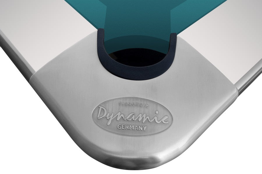 Billardtisch, Pool, Dynamic III, glänzend-weiß, 8 ft. (Fuß), Simonis 860 turnierblau