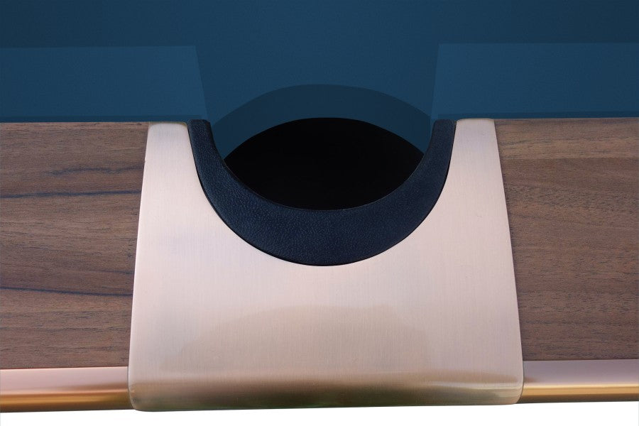 Billardtisch, Pool, Dynamic III, 9 ft. (Fuß), modern-braun, gebraucht, Simonis 860 rot