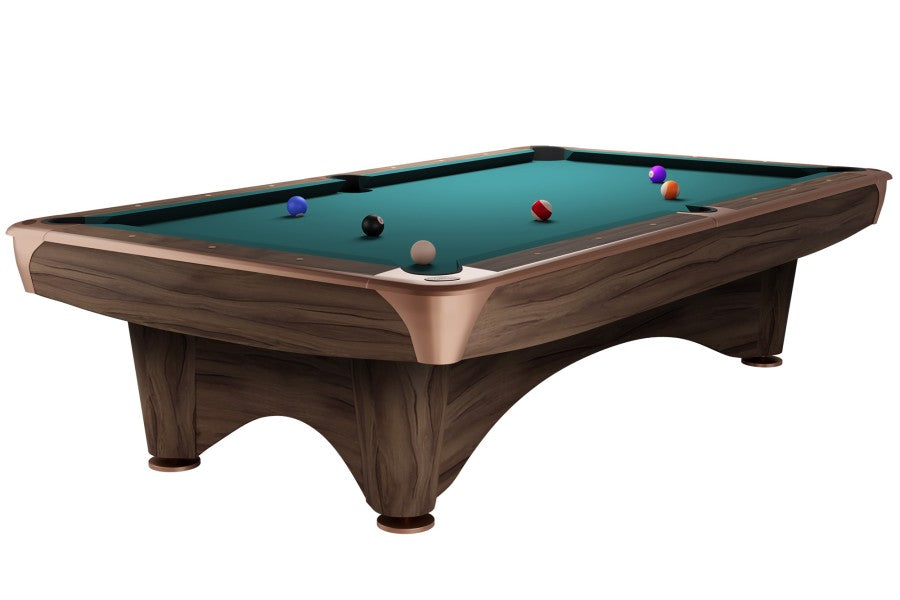 Billardtisch, Pool, Dynamic III, 8 ft. (Fuß), modern-braun, Simonis 860 blaugrün