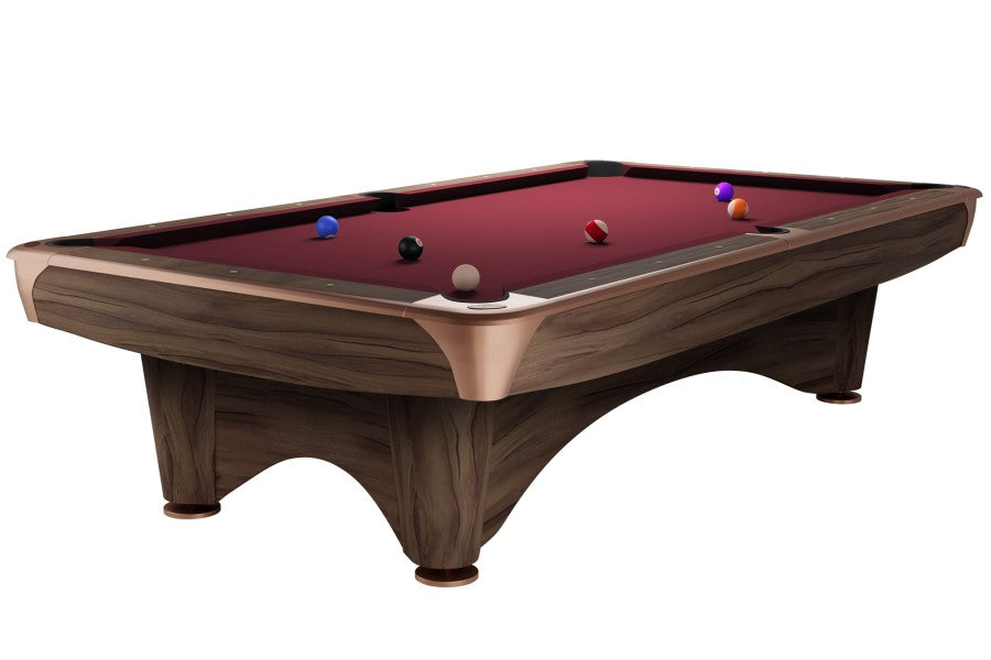 Billardtisch, Pool, Dynamic III, 8 ft. (Fuß), modern-braun, Simonis 860 burgund