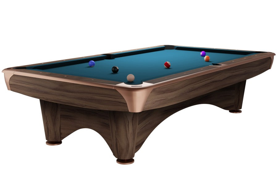 Billardtisch, Pool, Dynamic III, 8 ft. (Fuß), modern-braun, Simonis 760 elektrikblau