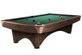 Billardtisch, Pool, Dynamic III, 8 ft. (Fuß), modern-braun, Simonis 760 gelbgrün