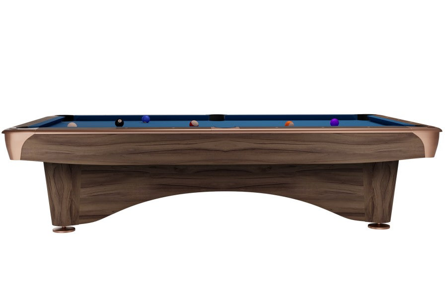 Billardtisch, Pool, Dynamic III, 8 ft. (Fuß), modern-braun, Simonis 760 blaugrün