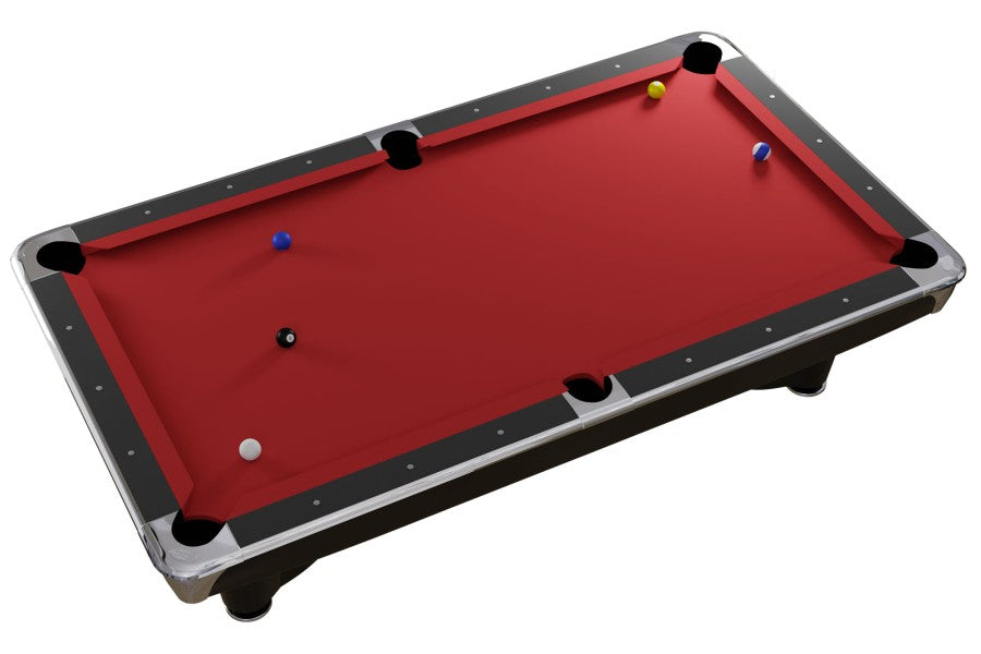 Billardtisch, Pool, Dynamic III, glänzend-schwarz, 8 ft. (Fuß), Simonis 760 gelbgrün