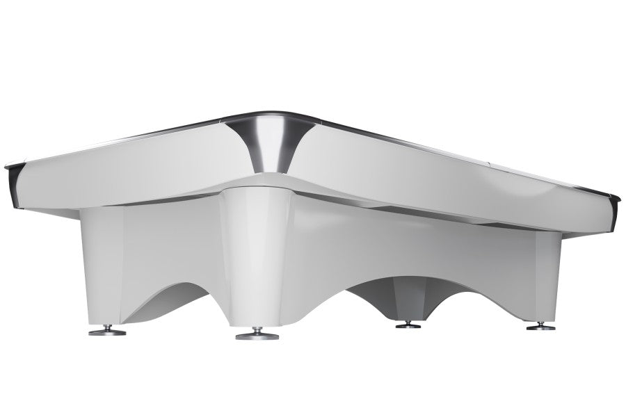Billardtisch, Pool, Dynamic III, glänzend-weiß, 9 ft. (Fuß), Simonis 760 gelbgrün