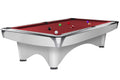 Billardtisch, Pool, Dynamic III, glänzend-weiß, 8 ft. (Fuß), Simonis 760 rot