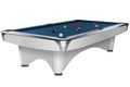 Billardtisch, Pool, Dynamic III, glänzend-weiß, 8 ft. (Fuß), Simonis 760 royalblau