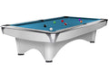 Billardtisch, Pool, Dynamic III, glänzend-weiß, 8 ft. (Fuß), Simonis 860 turnierblau