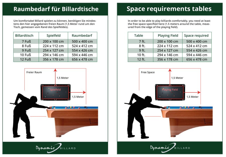 Billardtisch / Esstisch, Pool, Rasson Madrid, walnuss, 7 ft., Simonis 760 blaugrün