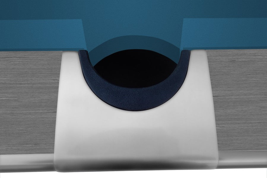 Billardtisch, Pool, Dynamic III, 9 ft. (Fuß), hellgrau, Simonis 860 elektrikblau